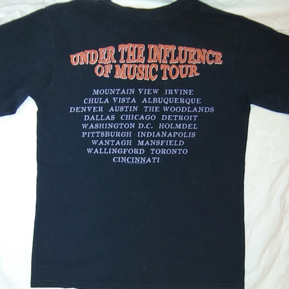Wiz Khalifa Under the Influence of Music Tour Black Concert T-Shirt 2 Sided - Picture 4 of 4